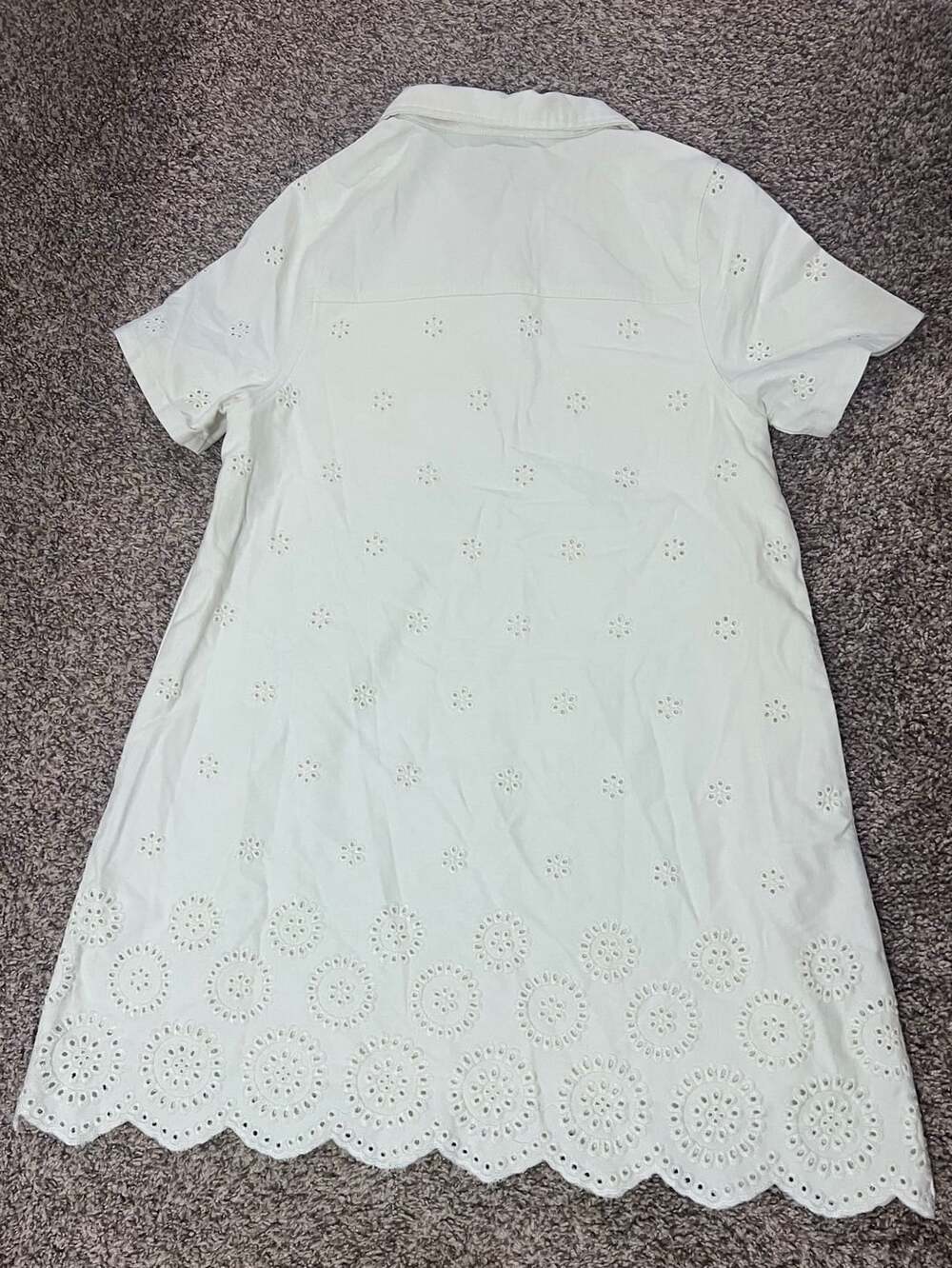 En Saison Courtney Mini Collared Dress In White- XS